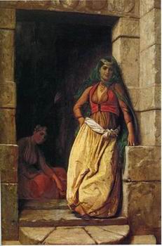 Arab or Arabic people and life. Orientalism oil paintings 611